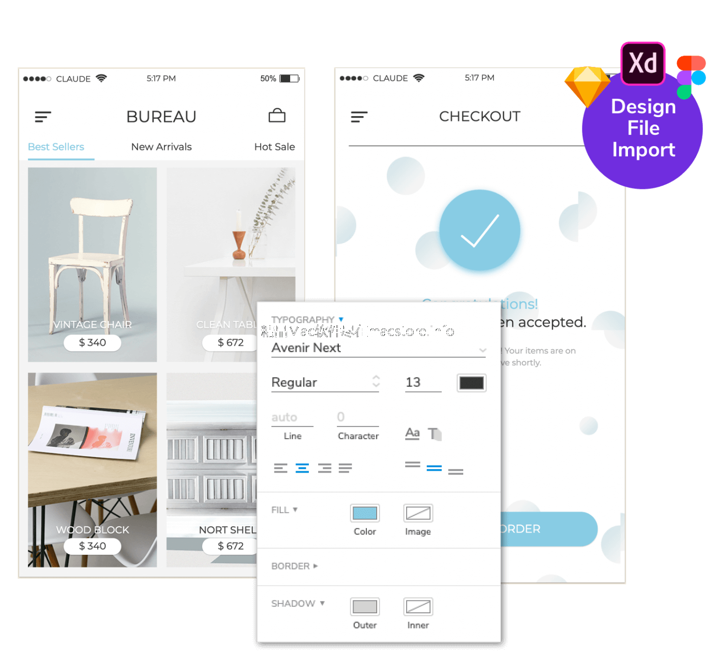 利用Sketch，Adobe XD和Figma资产构建交互