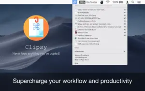 Clipsy 剪贴板管理界面截图